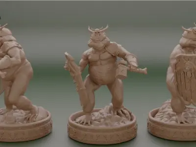 Heroes - Frogs 3D print model