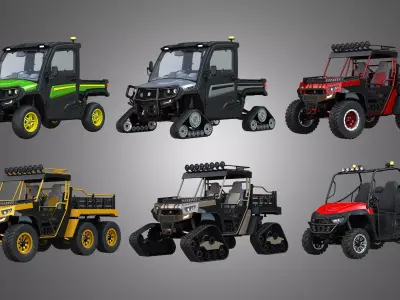 Off Road Dune Buggies 6 in 1 3D Model Pack