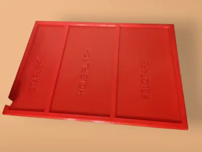 LEAN ORGANISER FOR HOME OFFICE Free 3D print model