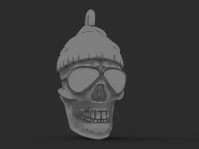 Skull pendant 3D print model