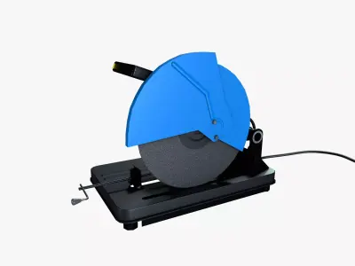 steel cutter Low-poly 3D model