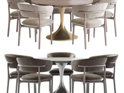 Artisan Mela Chair and Fashionable Dining 3D model