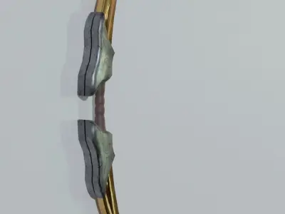 Bow and Arrow Low-poly 3D model buy