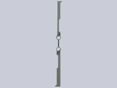 Twinblade Low-poly 3D model