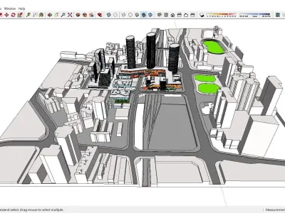 Sketchup Commercial Complex N7 3D model