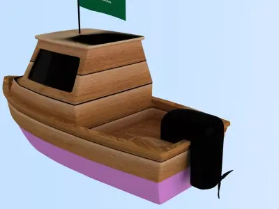 Saudi Arebia Fishing Boat 3D model