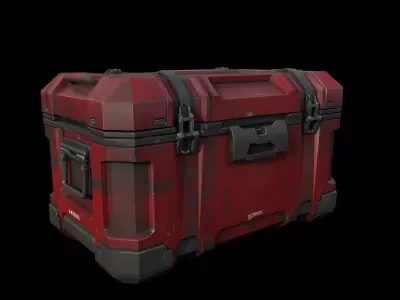 Game-Ready Sci-Fi  Crate Low-poly 3D model