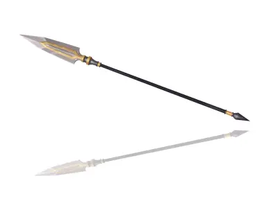 Essential Spear Low-poly 3D model