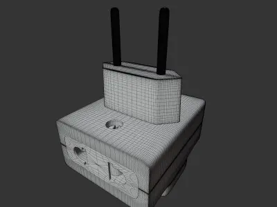 Realistic Electricity T-connection 3D model