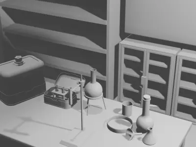 Science Lab  Free 3D model