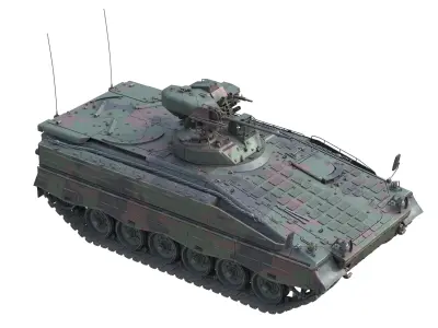 Marder 1A3 infantry fighting vehicle Low-poly 3D model