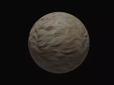 Fur PBR Material 3D model purchase