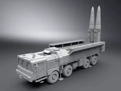 Iskander 9k720 Scale model   3D print model
