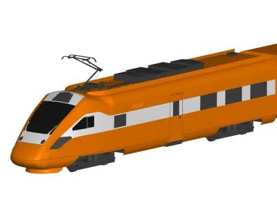 Intercity Train 3D model