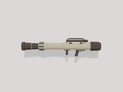 Low Poly Weapons Bundle Low-poly 3D model