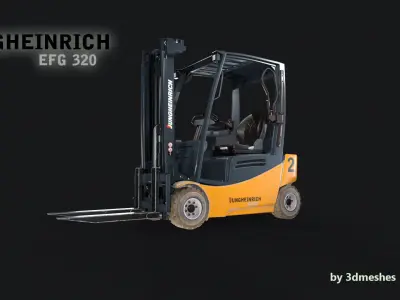 Jungheinrich - EFG320 Electro Forklift - PBR lowpoly Low-poly 3D model