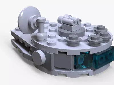 Lego Millennium Falcon Low-poly 3D model