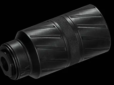 Banish Speed K Silencer Suppressor Low-poly 3D model