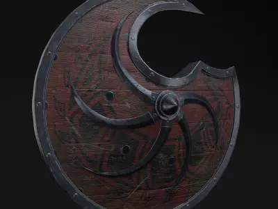 Medieval shield - Game Ready  Low-poly 3D model