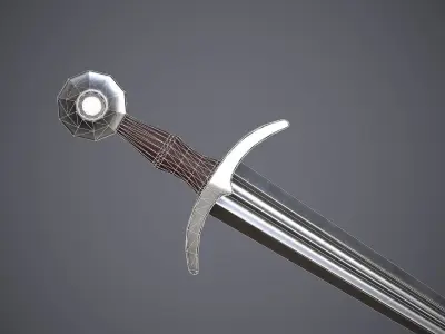Half sword Free low-poly 3D model