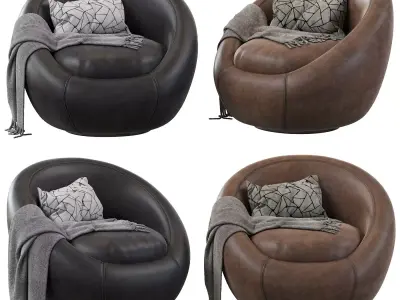 Cozy Swivel Chair 3D model