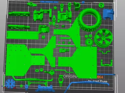 RC Truggy 1 10 Off Road Racing Car 3D Model High Detail 3D print model