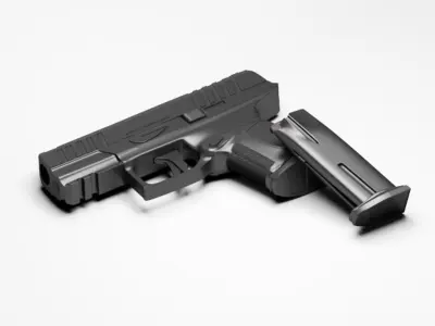 Gun glock2   3D model