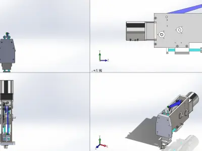 The cams mechanism 3D model