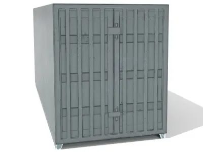 Container 3D Model Low-poly 3D model