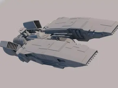 SpaceShip star wars 3D model