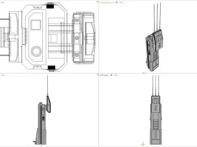 Sci-Fi building dressing kitbash PACK 13 Futuristic Skyscrapers Low-poly 3D model
