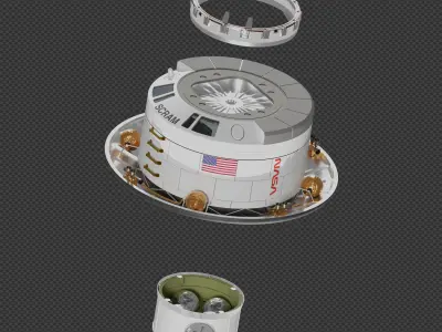 NASA SCRAM Crew Return Vehicle 3D model