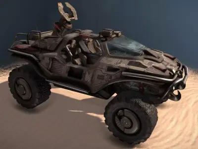 Space mech combat vehicle 3D model