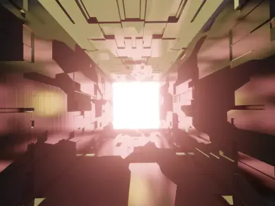 Sci-fi Hall 3D model buy