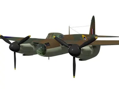 de Havilland DH98 Mosquito MkIV 3D model purchase