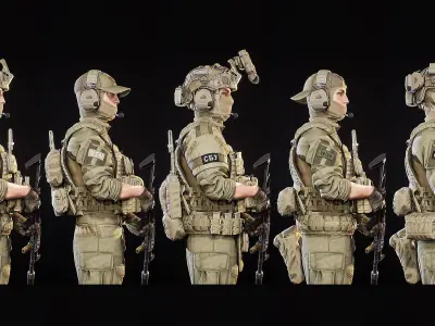 MODULAR SOLDIER PACK 3D model