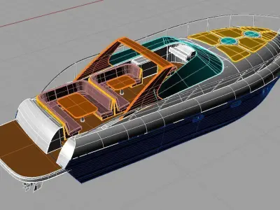 Yacht open arion marine style 3D model