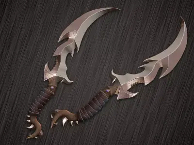 Fantasy Dagger 4  Low-poly 3D model