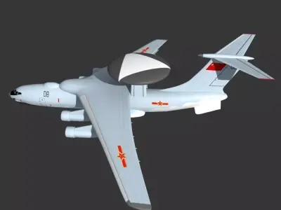 KJ 2000 AWACS 3D model