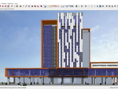 Sketchup Commercial Complex M7 3D model