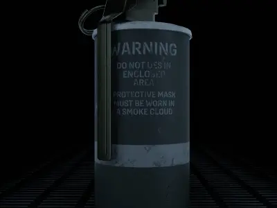 Smoke M83 Low-poly 3D model