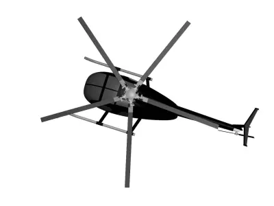 Helicopters MD 500 3D model purchase