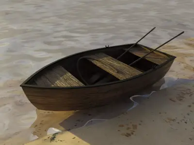 Classic Boat 3D model