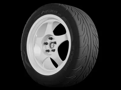 Yokohama Advan Neova AD08 Semi-Slick Tyre Free 3D model
