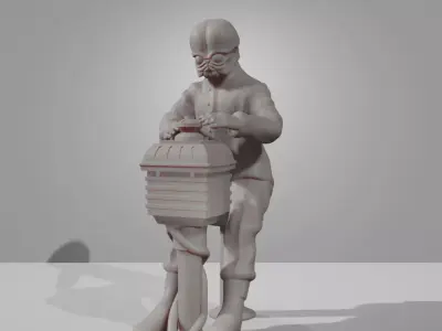 Cantina Bith Musician 3D Print Miniature 3D print model