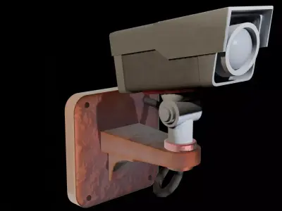 PBR Surveillance Security Camera - Game Ready Industrial CCTV 4K Low-poly 3D model