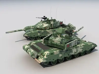 china ZTZ-99 ZTZ-99A  main battle tanks  3D model