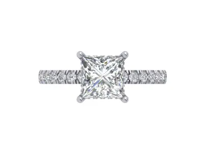 Princess Ring 3D print model 13