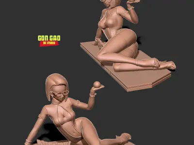 Android 18 - Poker girl part 2 3D print model