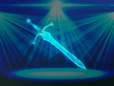 Sword that glows 3D model